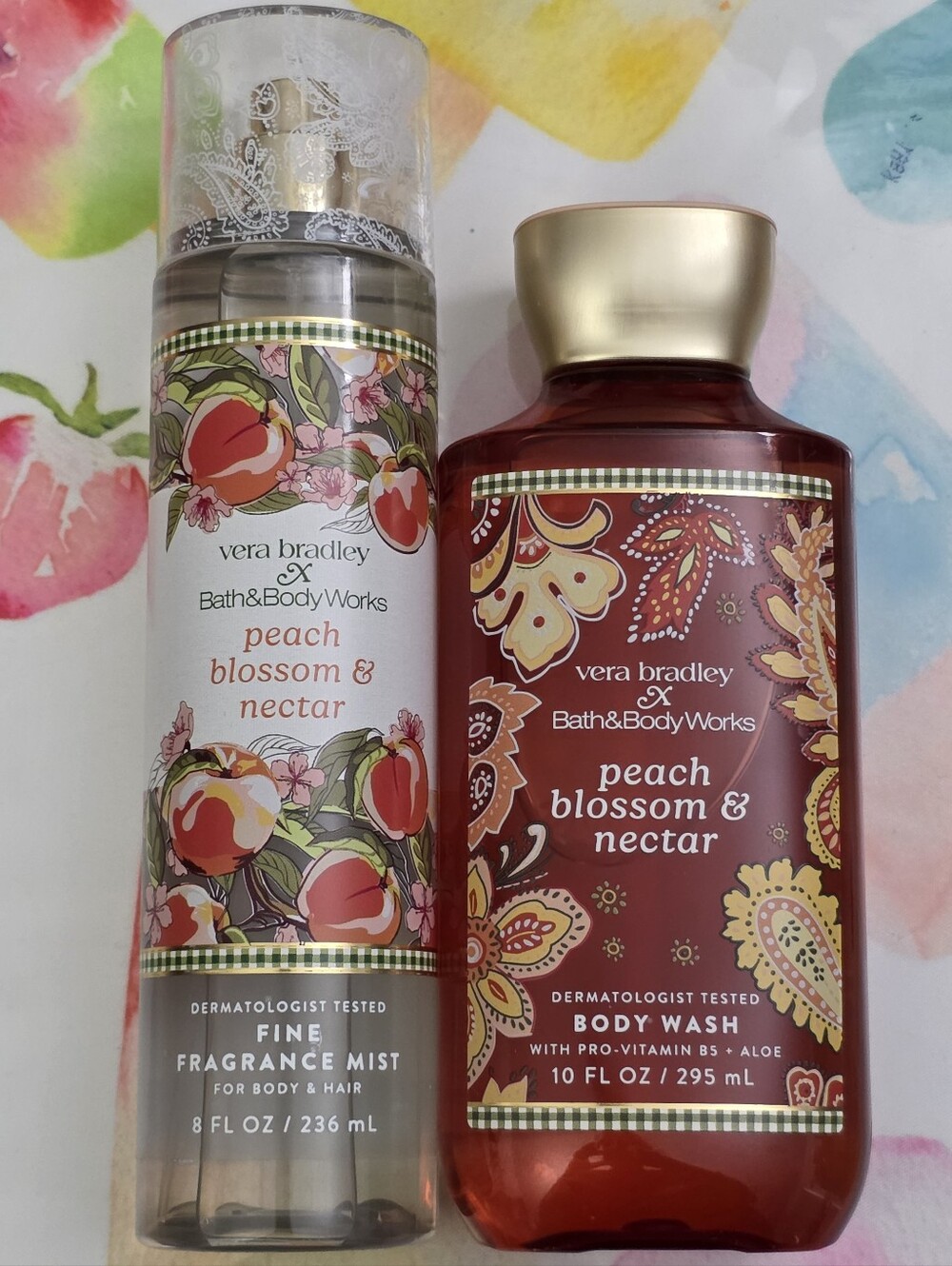 Bath & Body Works Peach Blossom & Nectar Body Wash and Mist NEW